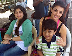 Reader V Arun Kumar sent us a picture of his son Atharva along with actress Kajal Agarwal at Nariman Point, Mumbai.</p>
<p>She was shooting for the Telugu film Businessman.