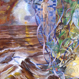 Entstehung des Lebens. Öl auf Leinwand. 80x100 cm. Copyright 2008 by O. Weinreich