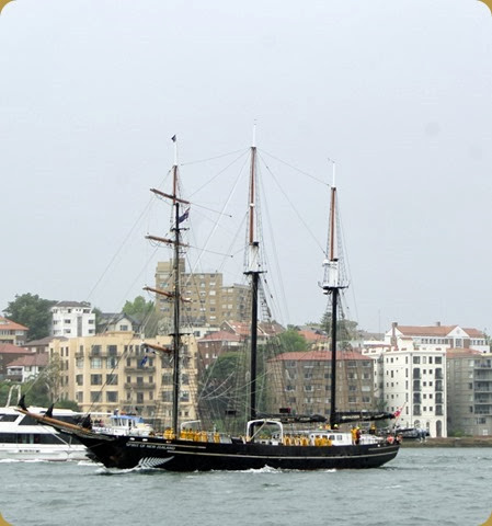 IFR - Tall Ships entering Sydney Harbour - Spirit of New Zealand