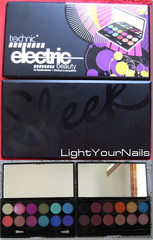 comparison Technic Electric beauty vs Sleek eyeshadow palettes comparison Technic Electric beauty vs Sleek eyeshadow palettes