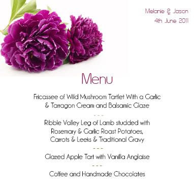 Purple Peonies 7 Menu