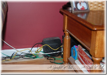 Electronics Storage Before 2 {A Sprinkle of This . . . . A Dash of That}