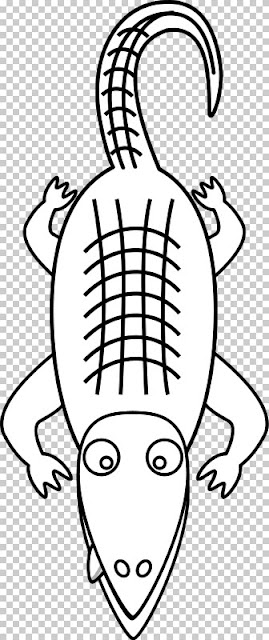 DIBUJOS DE YACARES PARA COLOREAR