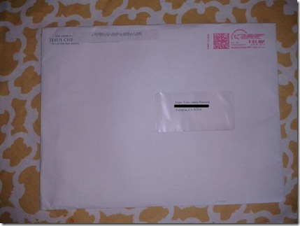 envelope redacted