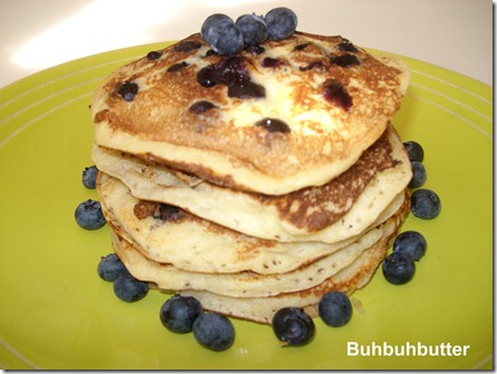 Bluberries pancakes