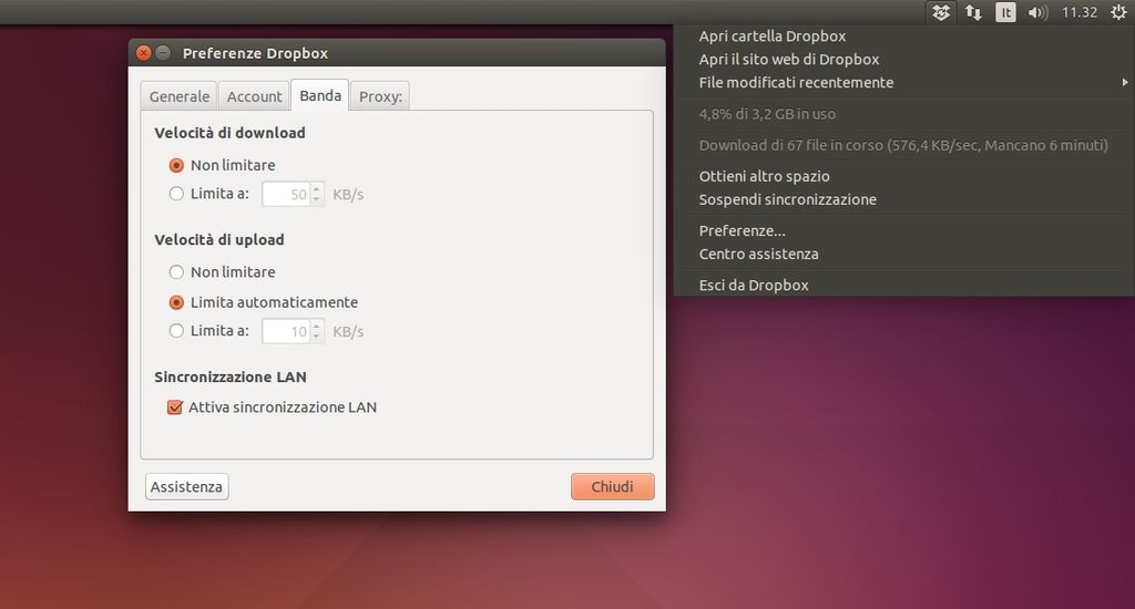 Dropbox in Ubuntu Linux