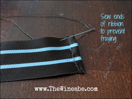 sew ends of ribbon sew ends of ribbon