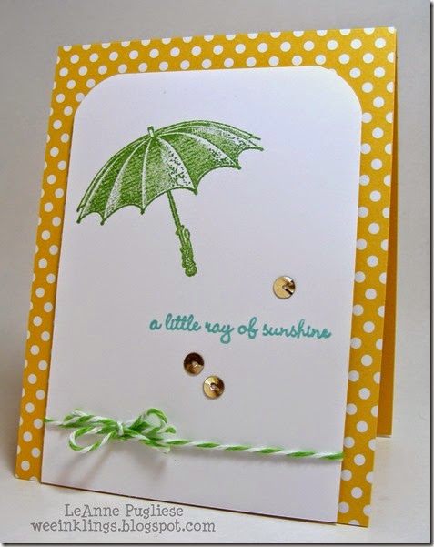 LeAnne Pugliese WeeInklings Little Ray of Sunshine Stampin