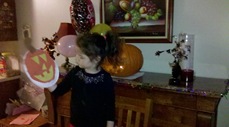 c0 Halloween 2012 - Dee Dee with her Jack-o-lantern puppet from Holy Spirit