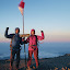 The summit of Java's highest mountain - Semeru