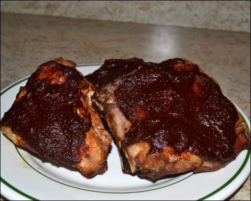pork ribs with Best Boy and Co Adobo BBQ sauce
