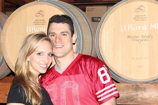 This photo was taken in the tasting room, even though we didn't know we'd be booking this venue at the time. We ended up using it on our engagement party invites! This photo was taken in the tasting room, even though we didn't know we'd be booking this venue at the time. We ended up using it on our engagement party invites!