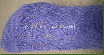 2011 Purple Cocoon Ribbed Ribbon socks