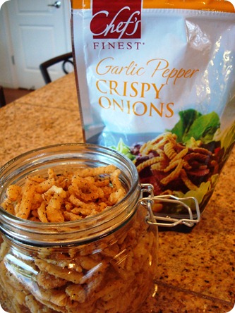 Garlic Pepper Crispy Onions