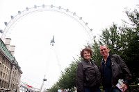 Tom and Colette in front of the London Eye