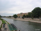 The Morava river flowing through Nis..