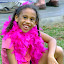 Emma prête pour le carnaval des enfants