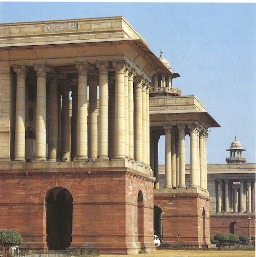 I love how these columns and the overall architecture of the ministers' offices look like temples. I love how these columns and the overall architecture of the ministers' offices look like temples.
