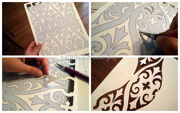 Making your own Stencil {Sawdust and Embryos}