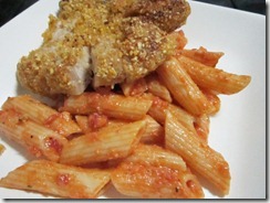 2-cheese pasta with breaded pork chops, 240baon 2-cheese pasta with breaded pork chops, 240baon
