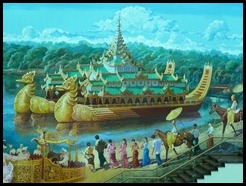 Myanmar, Yangon, Airport Painting, 12 September 2012 (1)