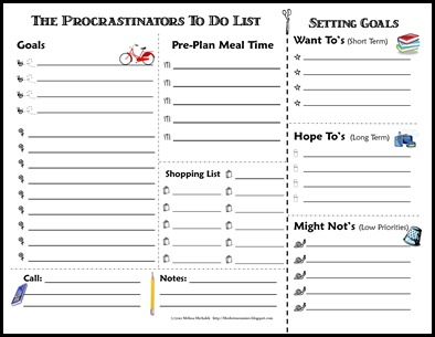 Procrastinators ToDo List