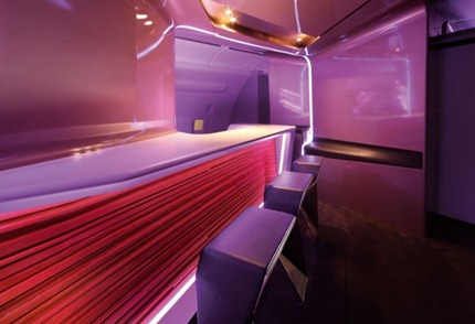 Virgin Atlantic A300 In Flight Bar Interior Design 