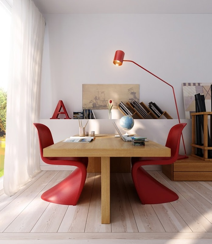 home-office estiloso e simples
