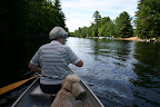 Canoeing with mom and Mr. Jones on Gull River