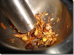 1 Machaca las especias