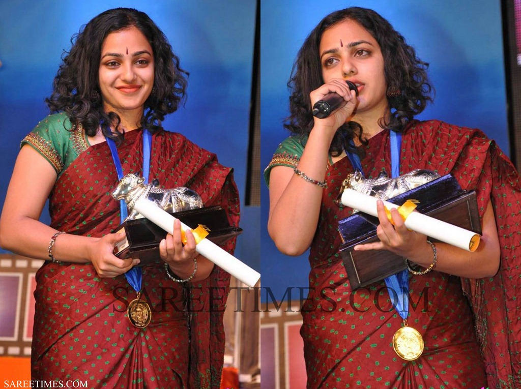 [Nithya_Menon_Maroon_Saree%255B4%255D.jpg]