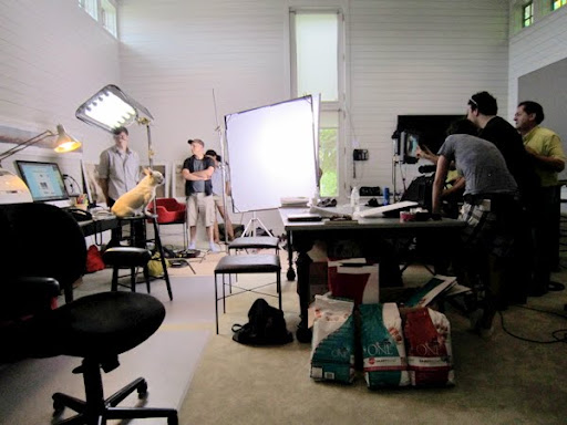 The blog studio is a grand space.