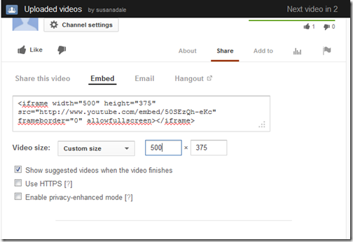 livewriter youtube video embed code custom size