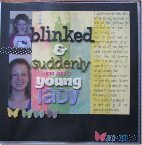 i blinked and suddenly you are a young lady