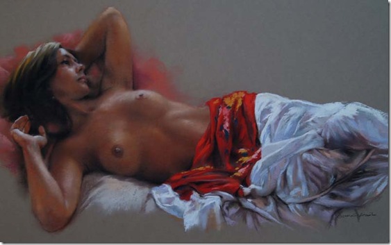 Desnudo en sofá-German-Aracil-Enkaustikos Desnudo en sofá-German-Aracil-Enkaustikos