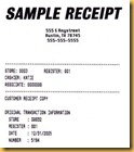 Receipts Receipts