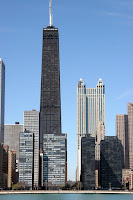 Hancock Tower from the lake