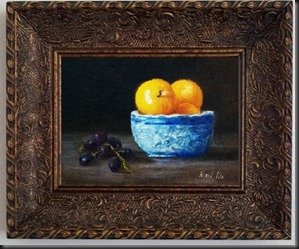 yellow plums framed