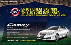 Toyota Camry Hari Raya Promotion 2013 All Discounts Offer Shopping Save Money EverydayOnSales