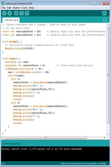 Arduino Firmware Arduino Firmware