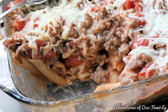 easy casserole pasta and turkey recipe