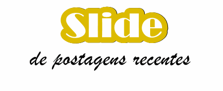 Slide de postagens recentes Slide de postagens recentes