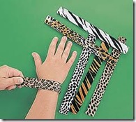 animal print slap bracelet