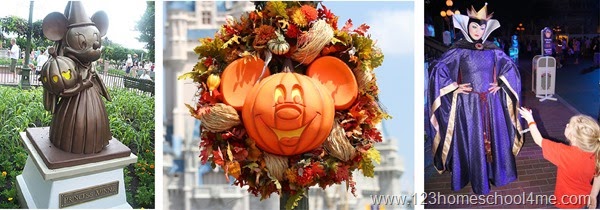 Disney World at Halloween in October Disney World at Halloween in October
