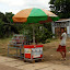 Cambodian gas station (soda bottles filled with gas)