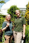 L-R Margaret Falk & Kristin Schleiter (Photo Credit: Ivo M. Vermeulen/NYBG)