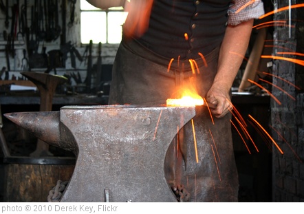 'Blacksmith at Work - Colonial Williamsburg' photo (c) 2010, Derek Key - license: http://creativecommons.org/licenses/by/2.0/