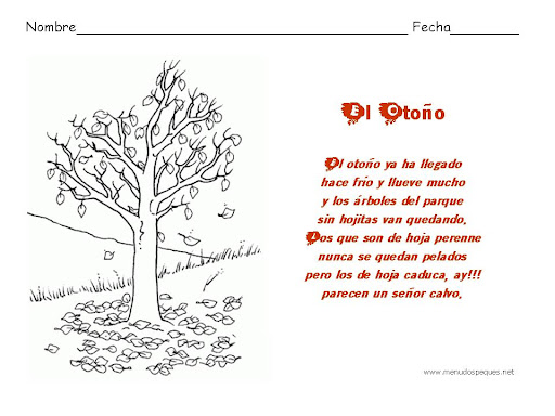 poemas otono infantil