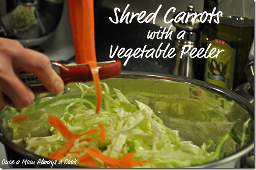 Shred Carrots with a Vegetable Peeler