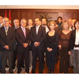 01-Alcalde, concejales y visitantes de Albatera con Tte. Alcalde de Ponferrada en la recepción of